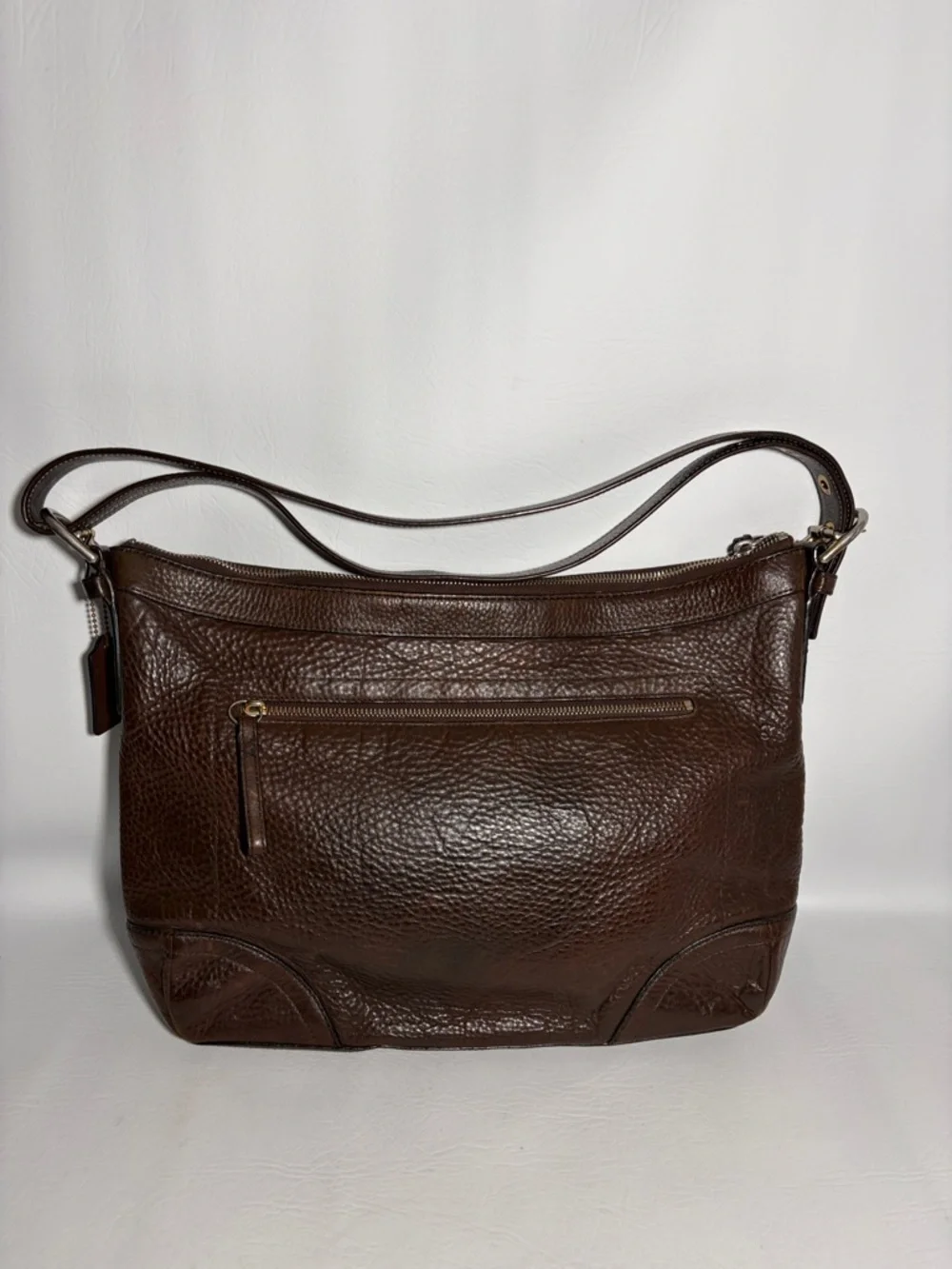 Coach Felicia F12323 Pebbled Brown Leather Bag 2008 - Picture 3 of 12
